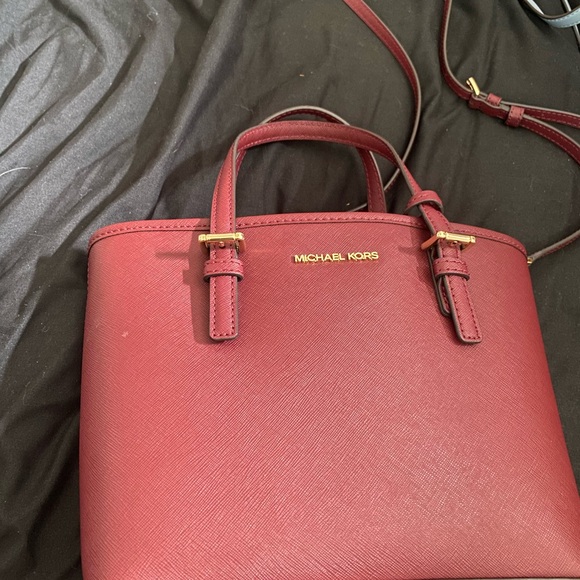 Michael Kors Handbags - Michael Kors Burgundy Satchel
